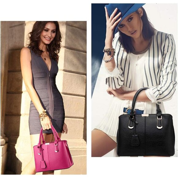 Spacious Elegant Satchel Handbag with Multiple Pockets - Perfect Gift Option - Picture 7 of 7